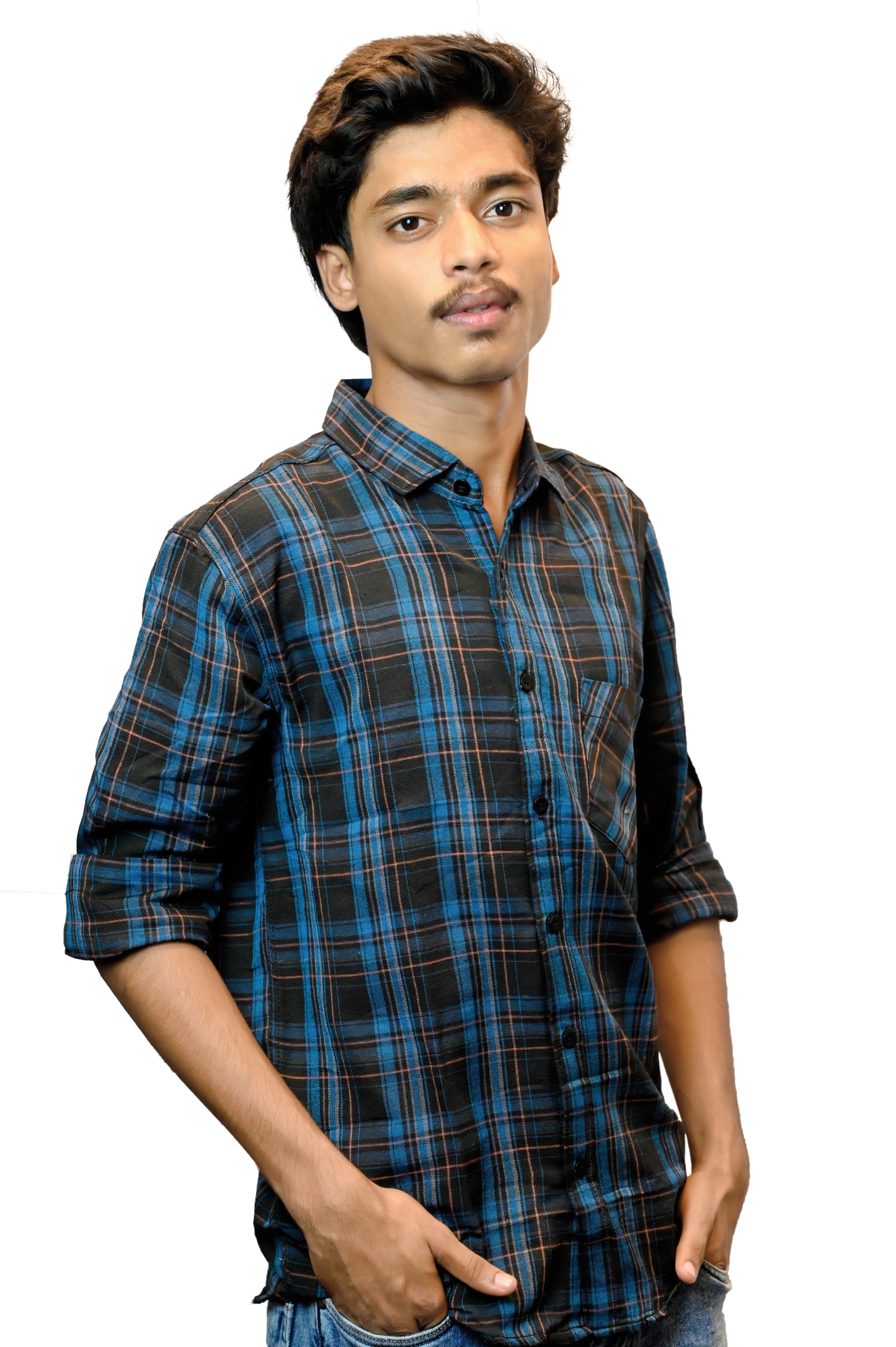 Combo of 5 cotton check shirts