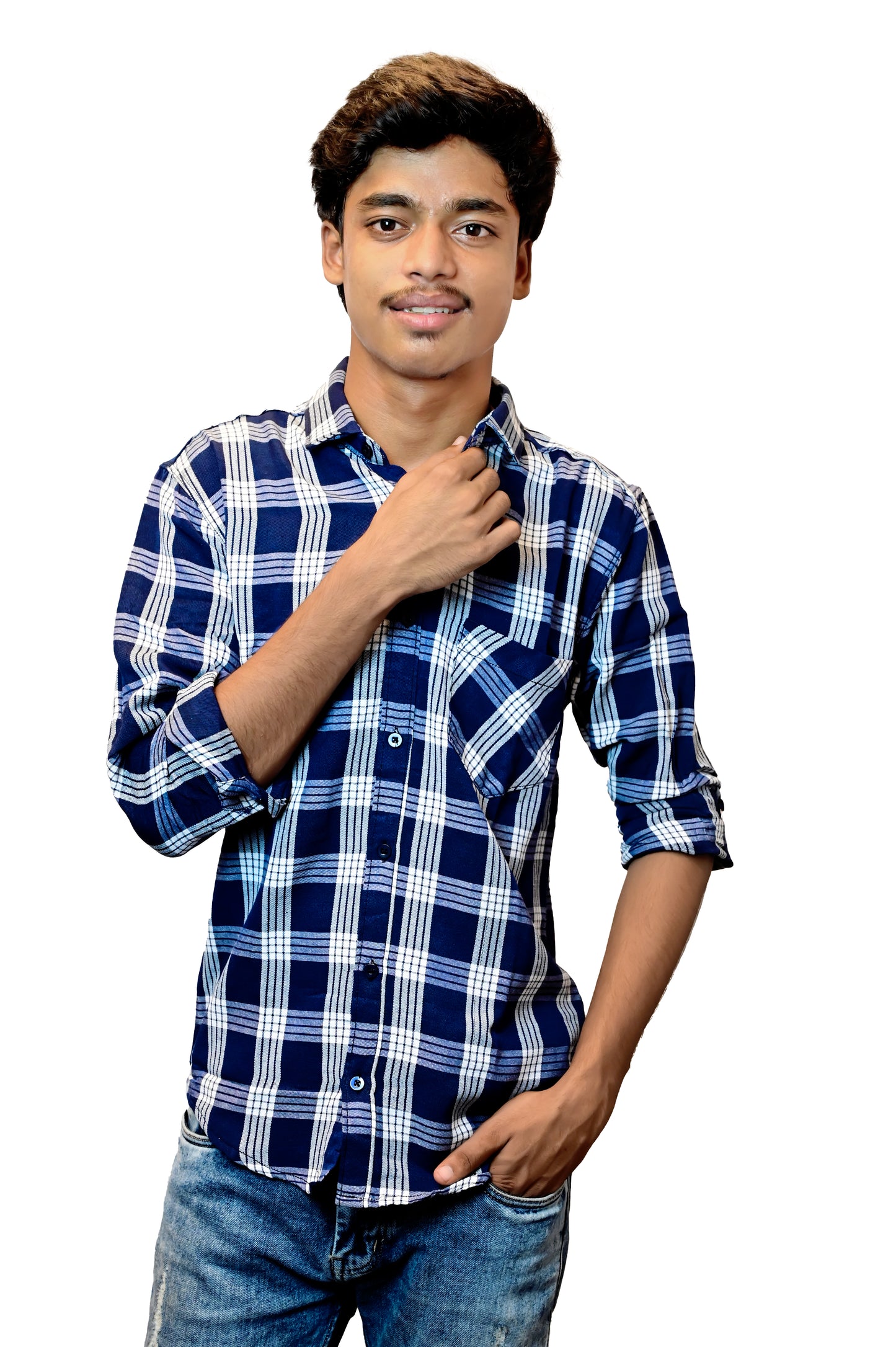 Combo of 5 cotton check shirts